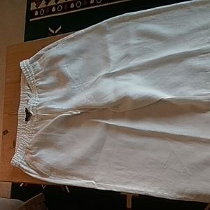 Talbott white ankle pants